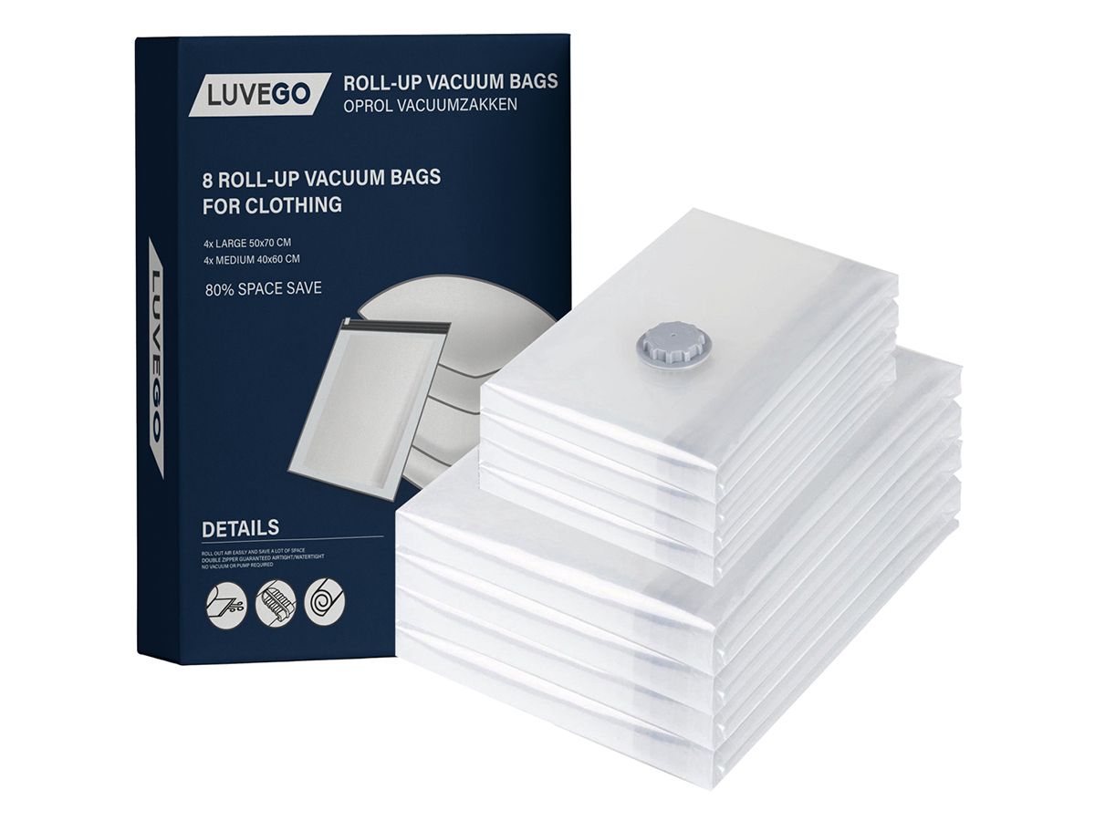Luvego set von 8 Vakuum-Rollbeutel