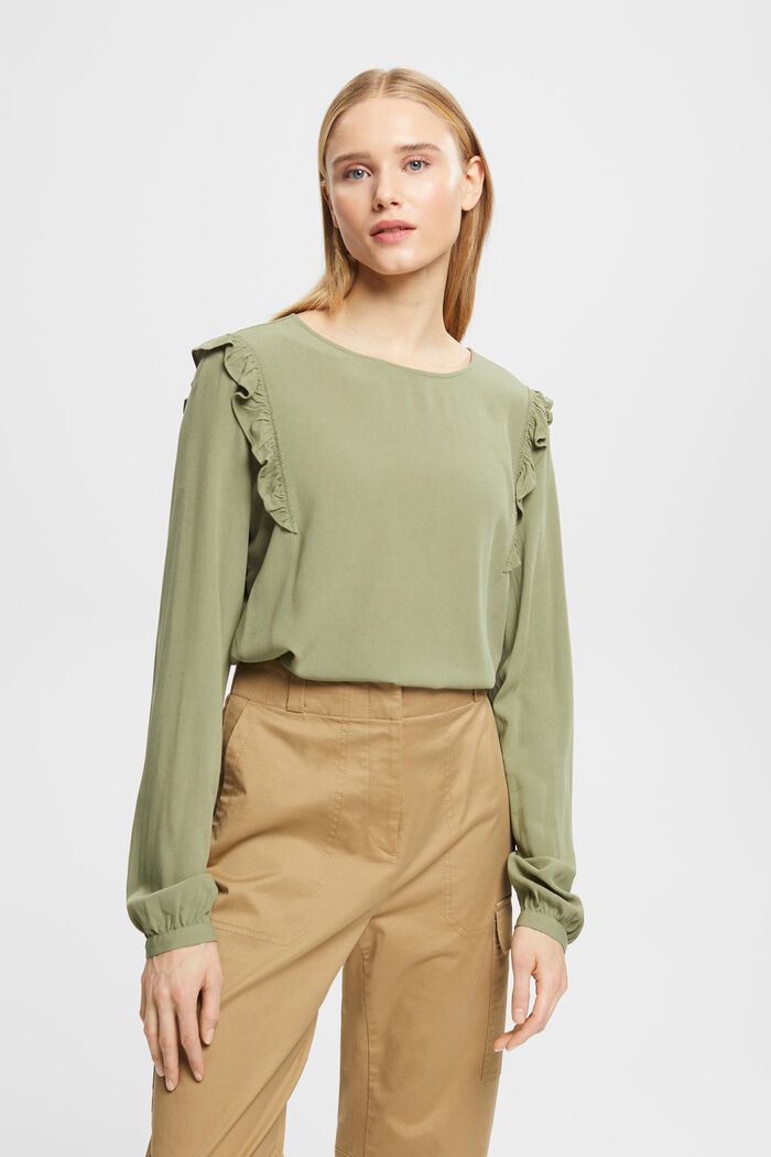 Bluse mit Rüschendetail