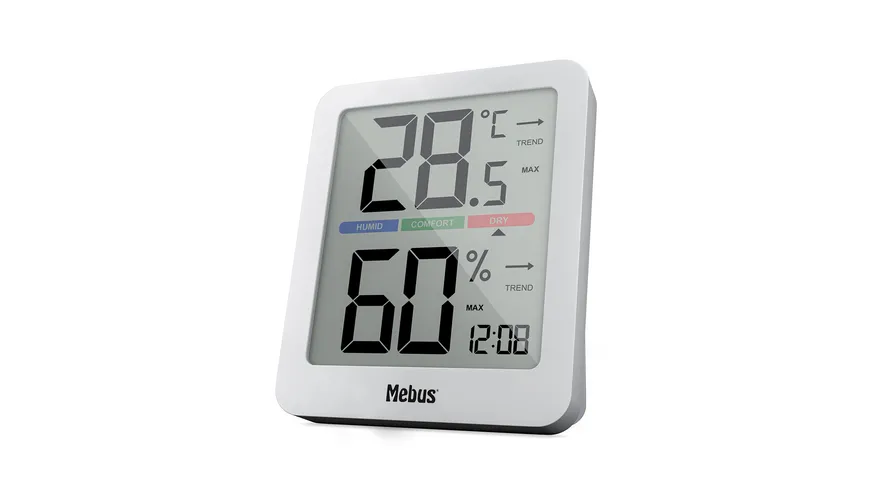 Mebus Thermo/Hygrometer weiß