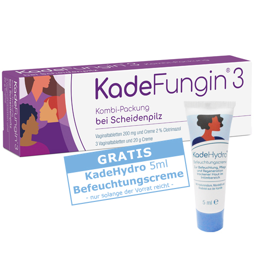 KADEFUNGIN 3 Kombip.20 g Creme 3 Vaginaltabl.  1 St  Kombipackung