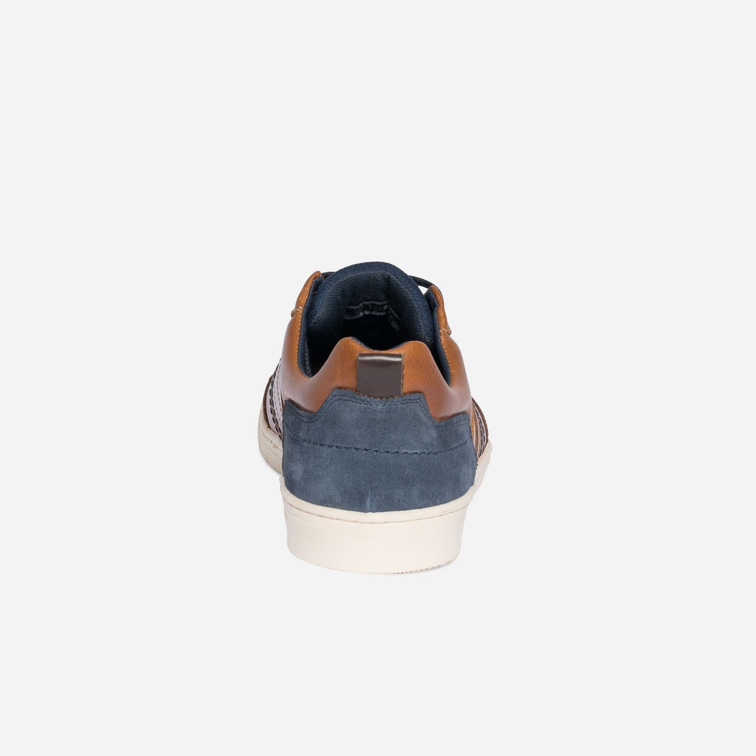 Basket cognac en cuir