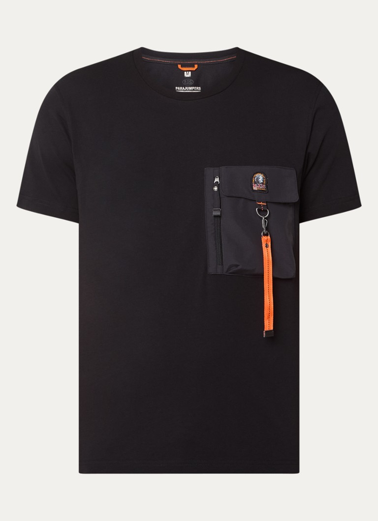 Tricou Parajumpers Mojave cu buzunar la piept și logo.