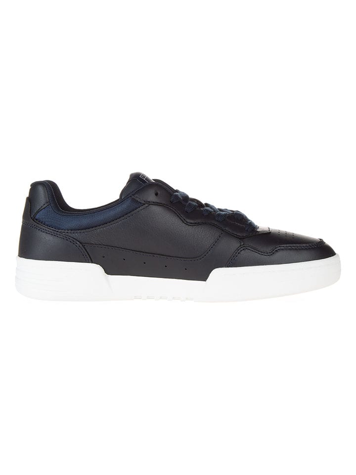 Tommy Hilfiger Shoes Leder-Sneakers in Schwarz günstig kaufen