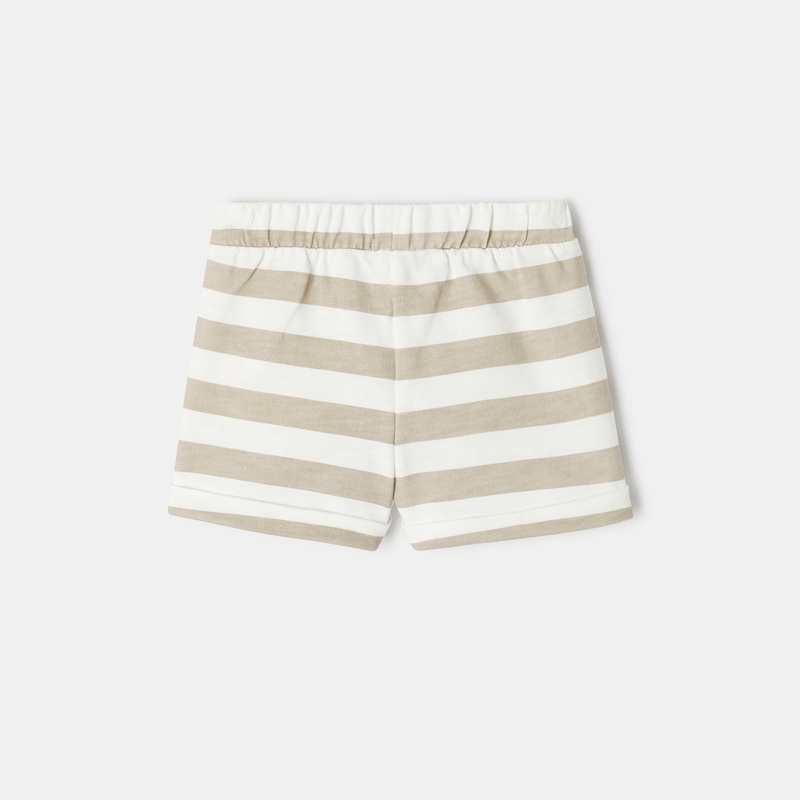 Short en molleton de coton bio beige mixte Absorba