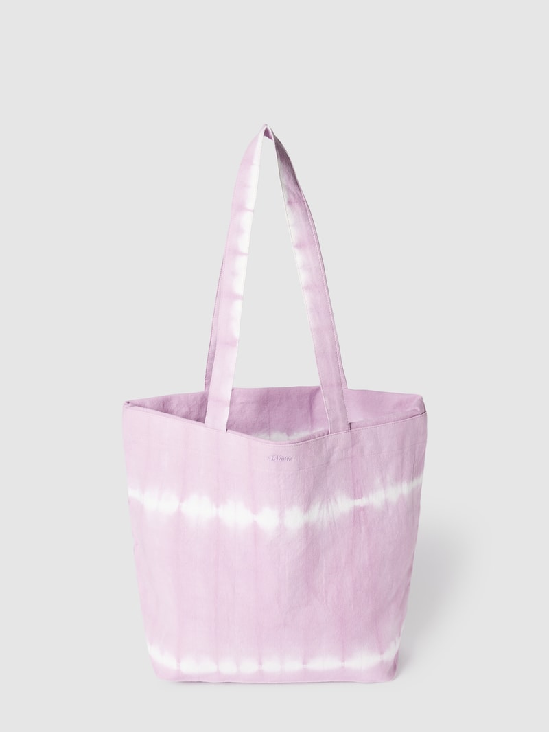 Shopper in Batik-Optik in lila