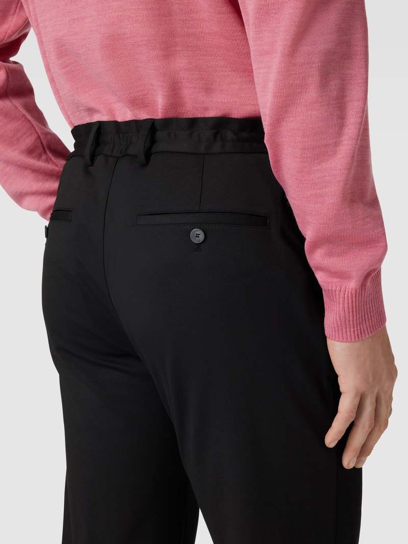 Hose mit elastischem Bund mit Tunnelzug Modell 'JOGGSUIT' in schwarz