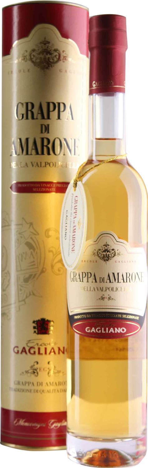 Ercole Gagliano Grappa di Amarone 0,5 l in Präsentröhre