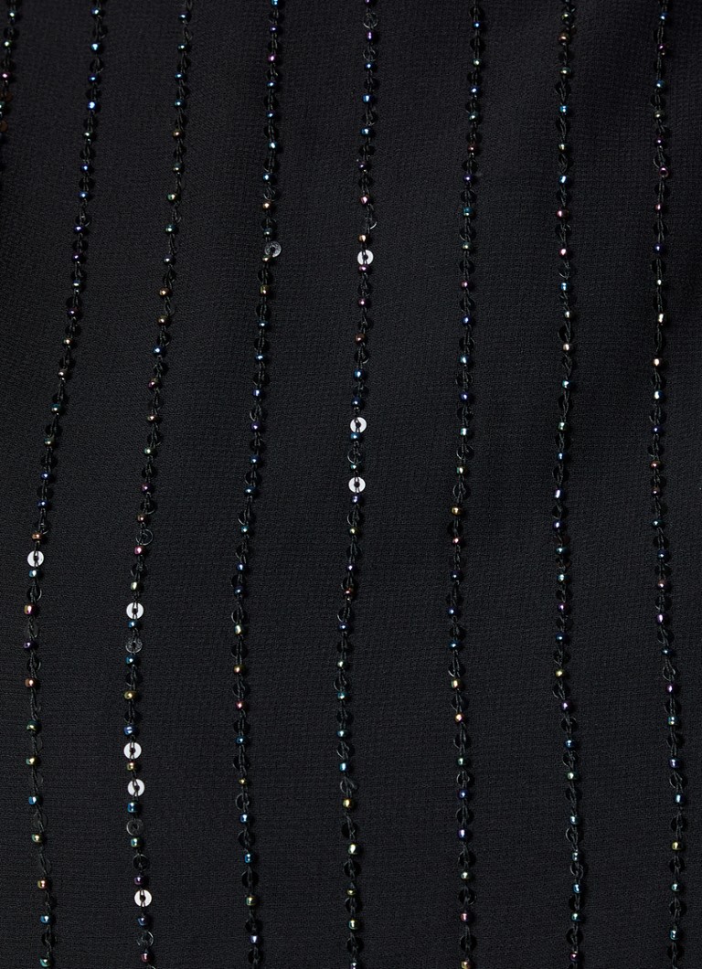 French Connection  Effy semi-transparante mini jurk met strass en rugdecolleté