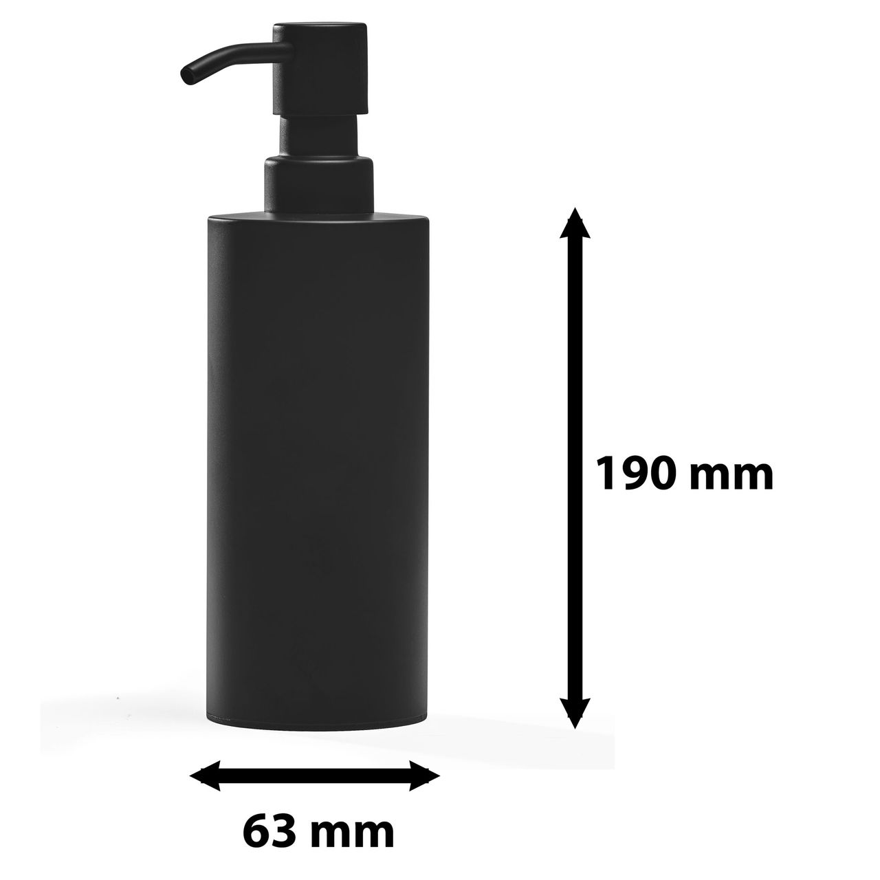 Weles AMARE Seifenspender Edelstahl Zylinder - Antifingerprint Lack, SIlber