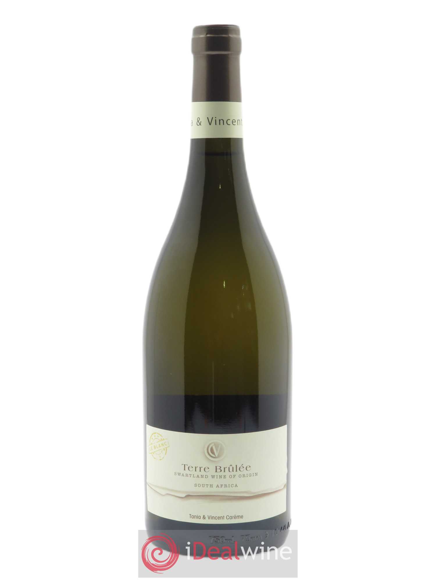 Swartland Terre Brûlée Le Blanc Vincent Carême (Domaine)  2019 - Lot de 1 Bouteille