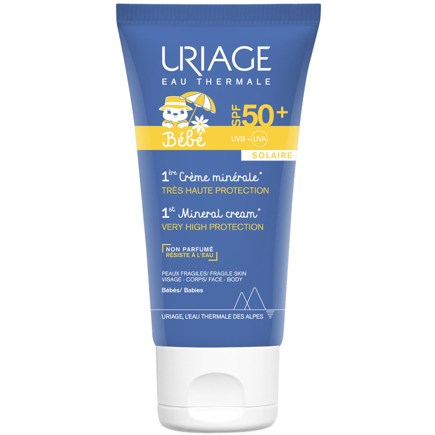 Uriage Bébé - 1ère Crème Minérale SPF50+ Soin Très Haute Protection 50 ml