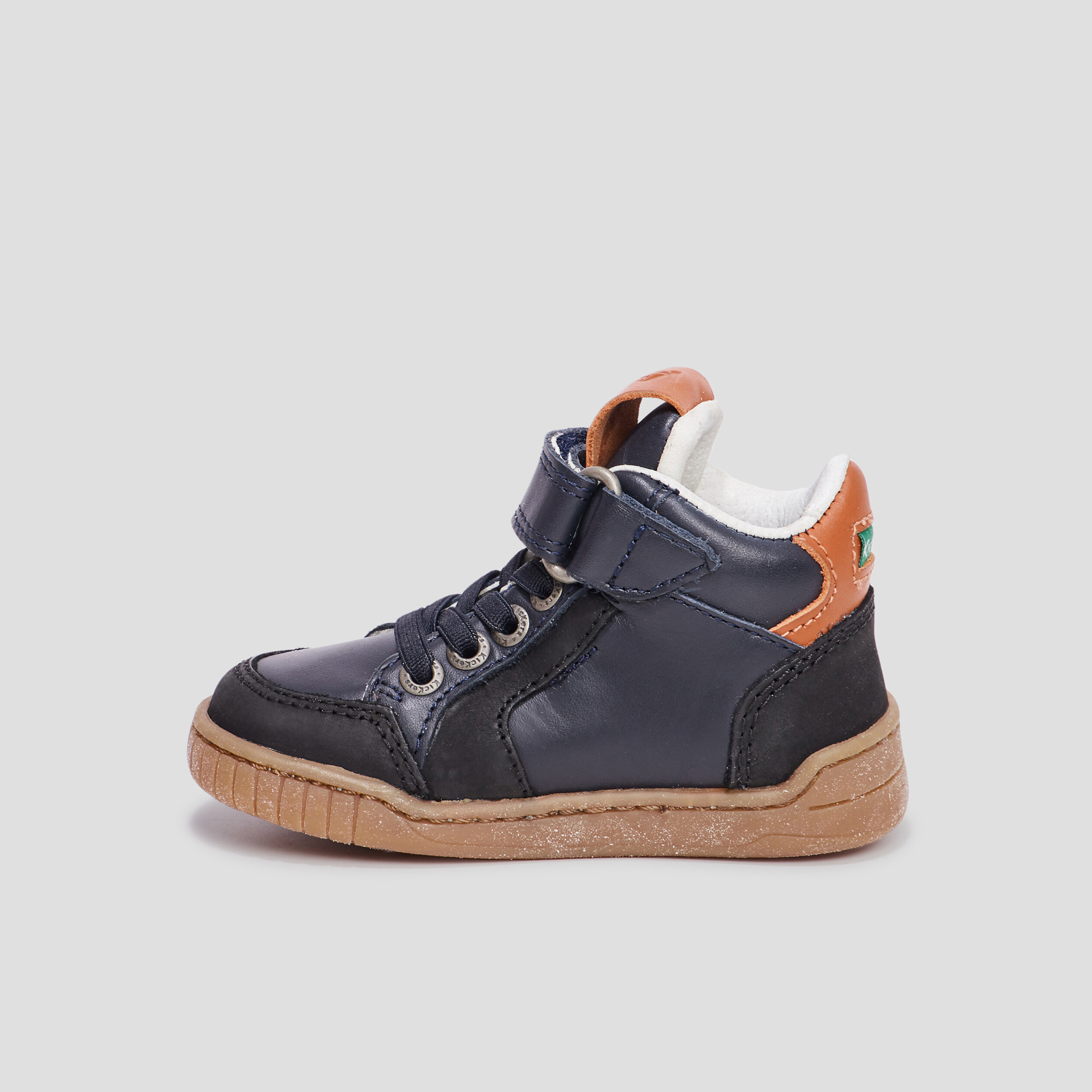 Bottillons en cuir Kickers Winckycdt noir bébé garçon | La Halle