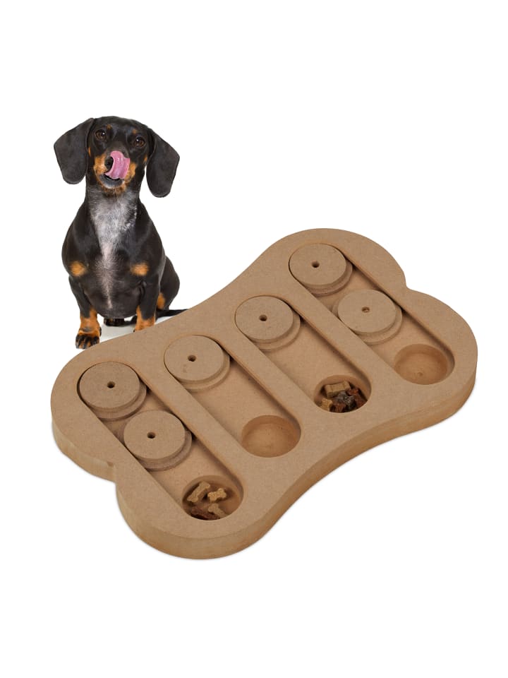 relaxdays Hunde-Intelligenzspielzeug in Natur günstig kaufen onesize