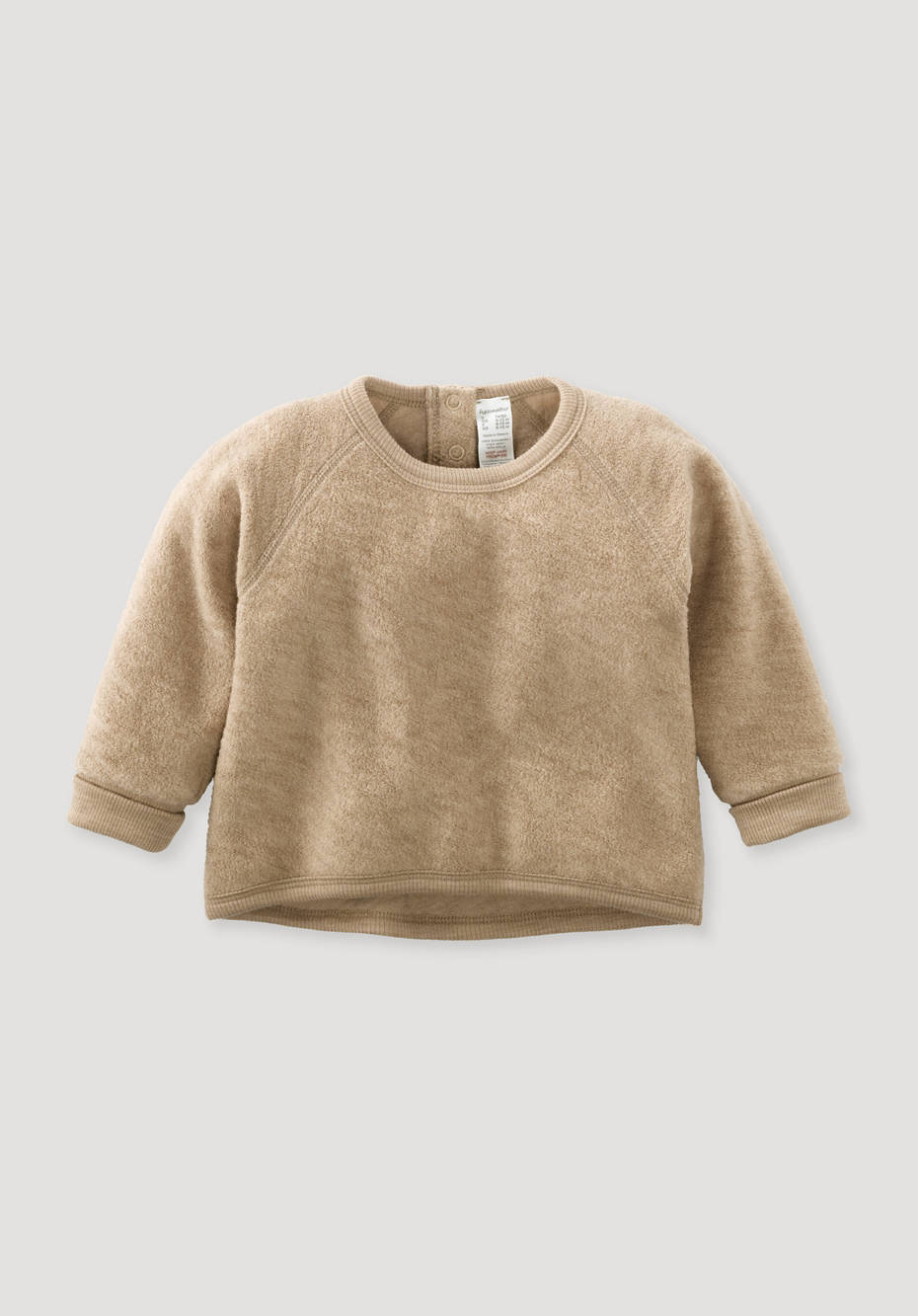 Wollfrottee-Sweatshirt aus reiner Bio-Merinowolle