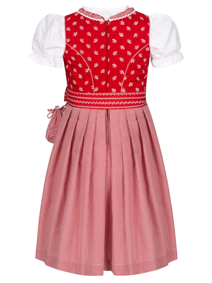 Nübler Kinderdirndl 3-teilig Larissa in Rot günstig kaufen