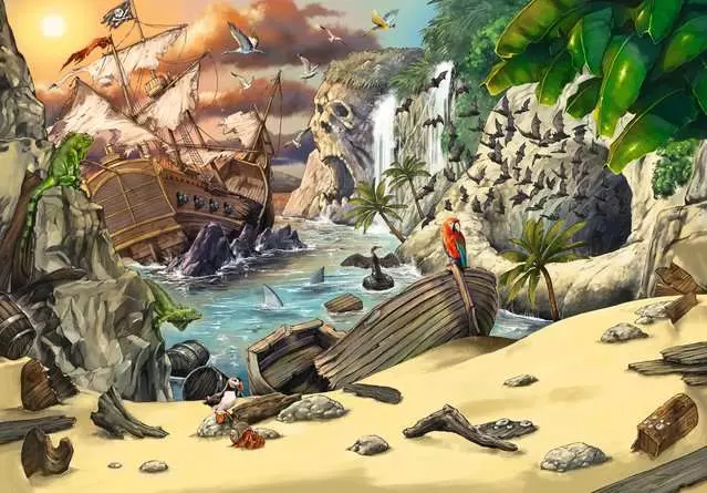 Kinderpuzzle ab 9 Jahren - EXIT Puzzle Kids Das Piratenabenteuer - 368 Teile
