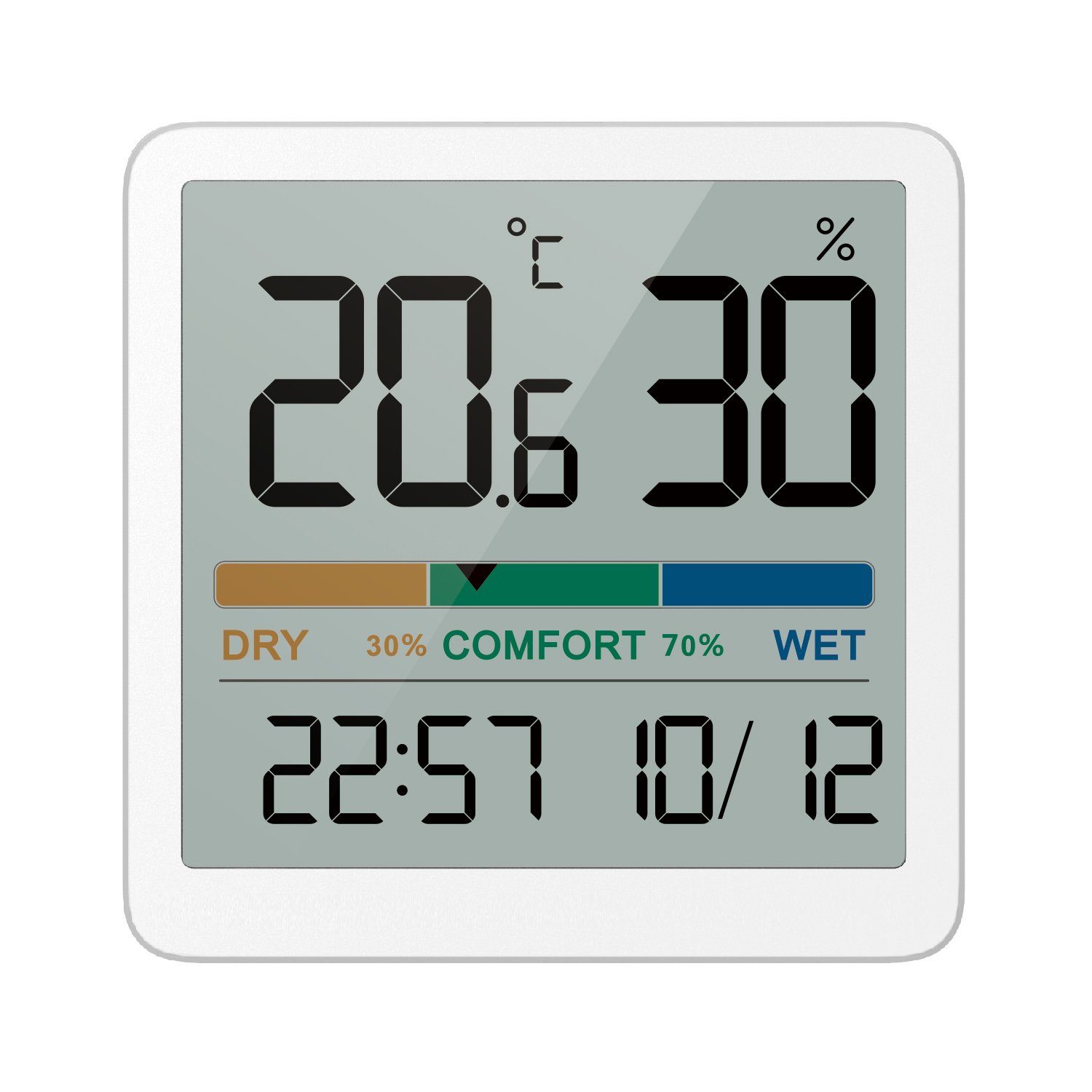 GreenBlue GB380 Wetterstation (Digitales Thermometer Hygrometer Wetterstation Uhr)