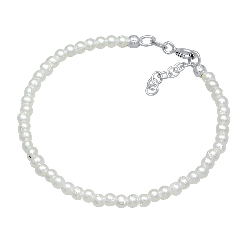 Elli Elli Bracelet Enfants Tendance intemporel avec perles synthétiques en argent ster Bracelet