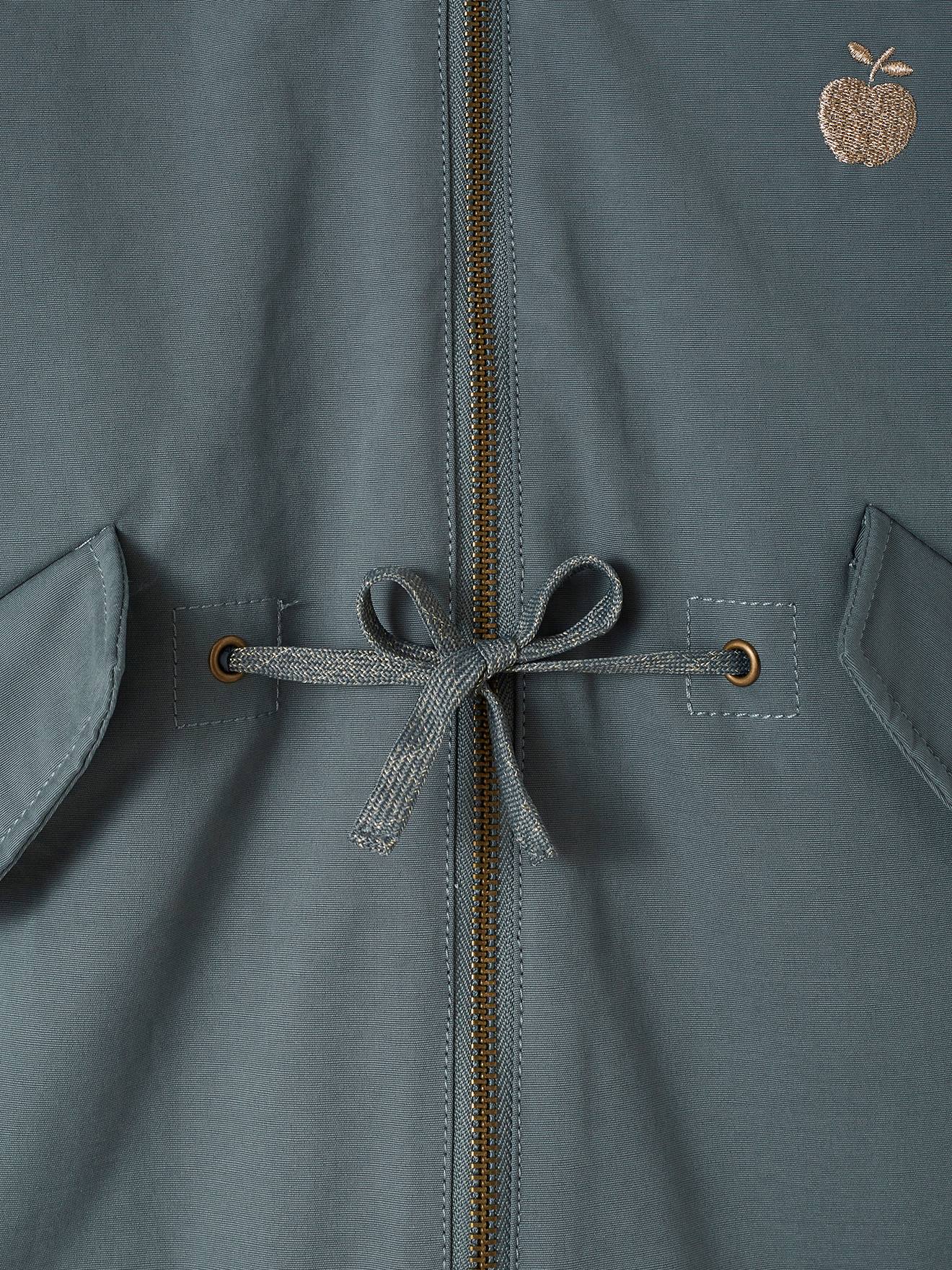 Parka à capuche 3 en 1 fille avec doudoune brillante doublée sherpa camel