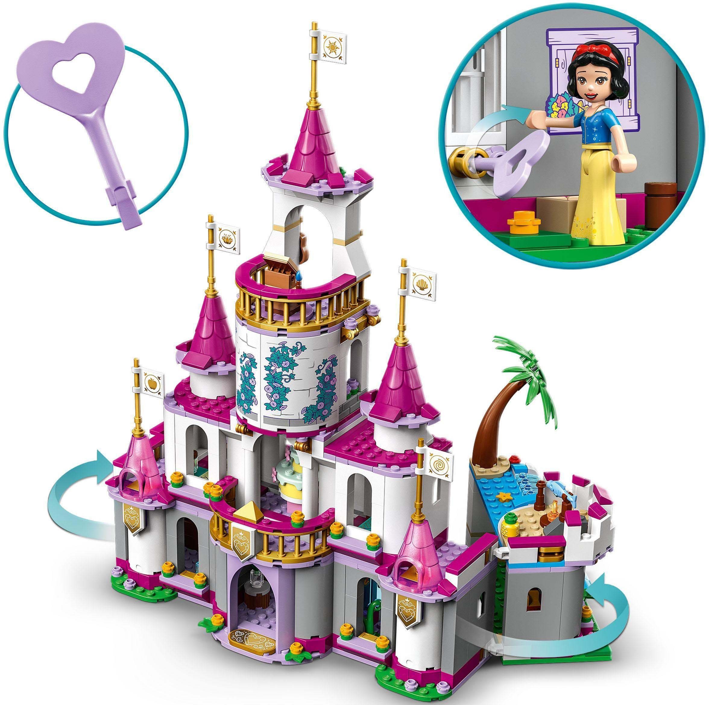 LEGO® Konstruktionsspielsteine Ultimatives Abenteuerschloss (43205), LEGO®  Princess™, (698 St), Made in Europe