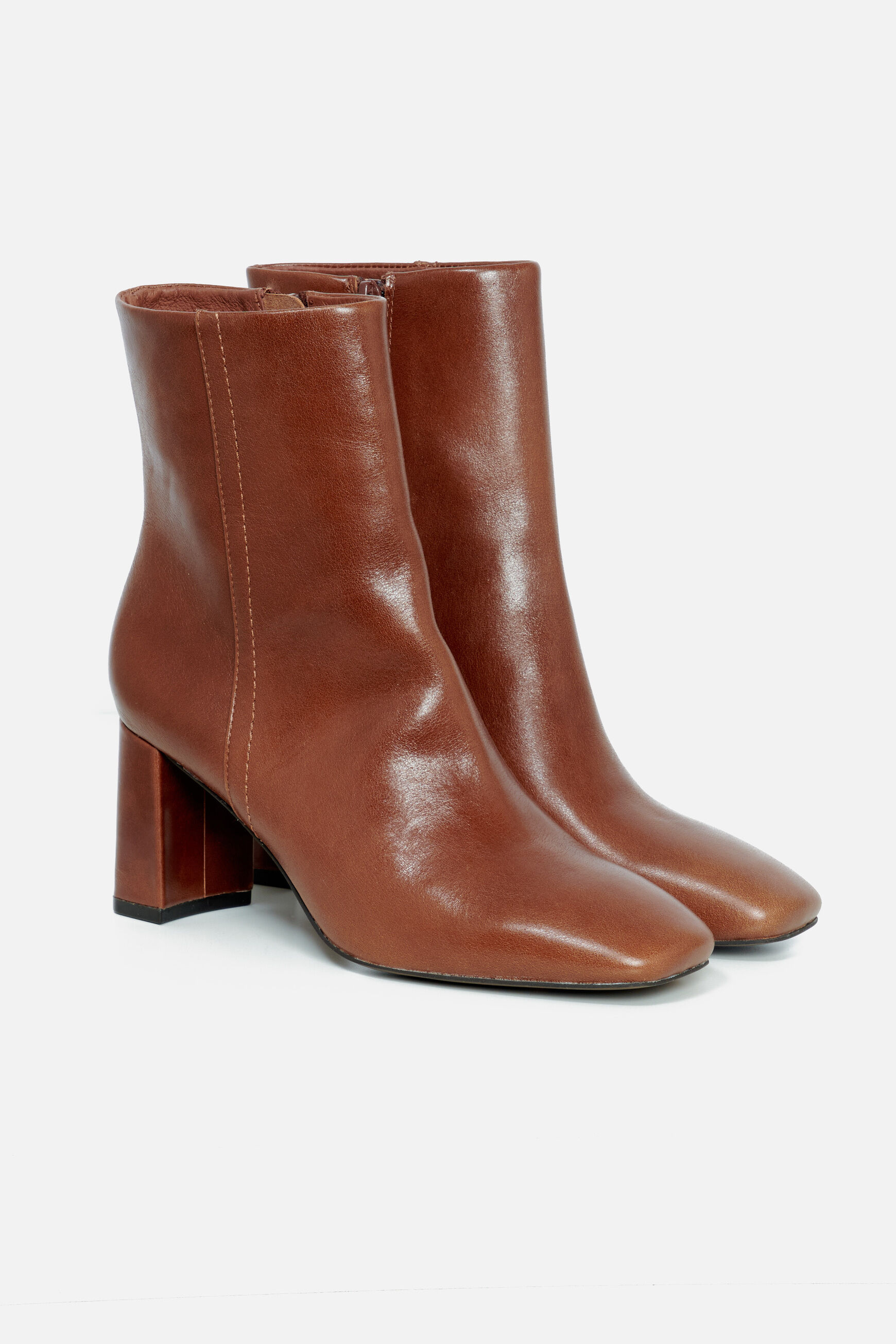 bottines martine 100% cuir sable femme