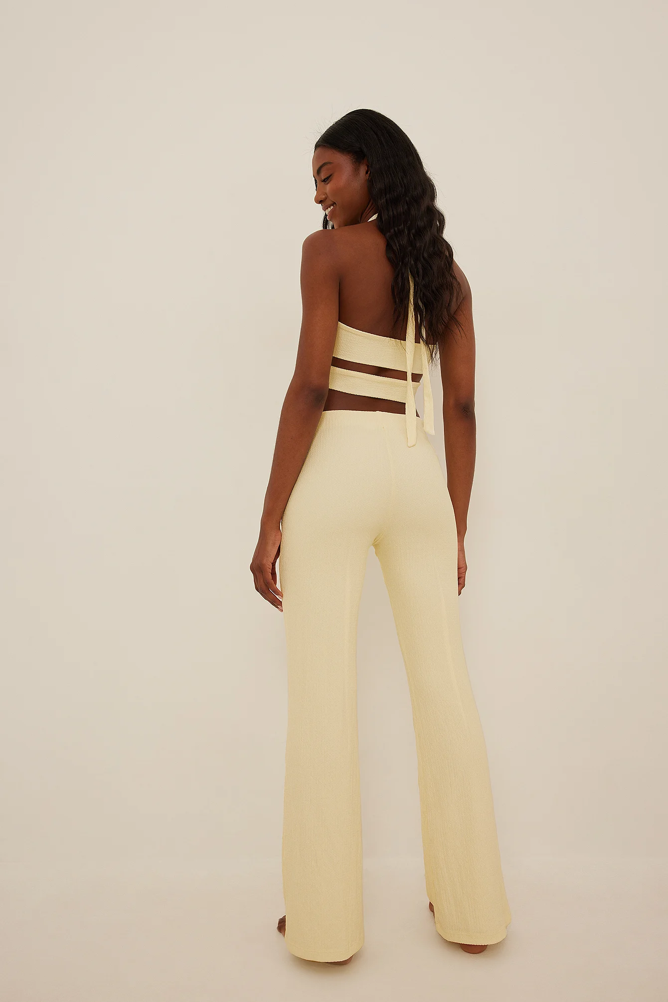 Hose mit hoher Taille