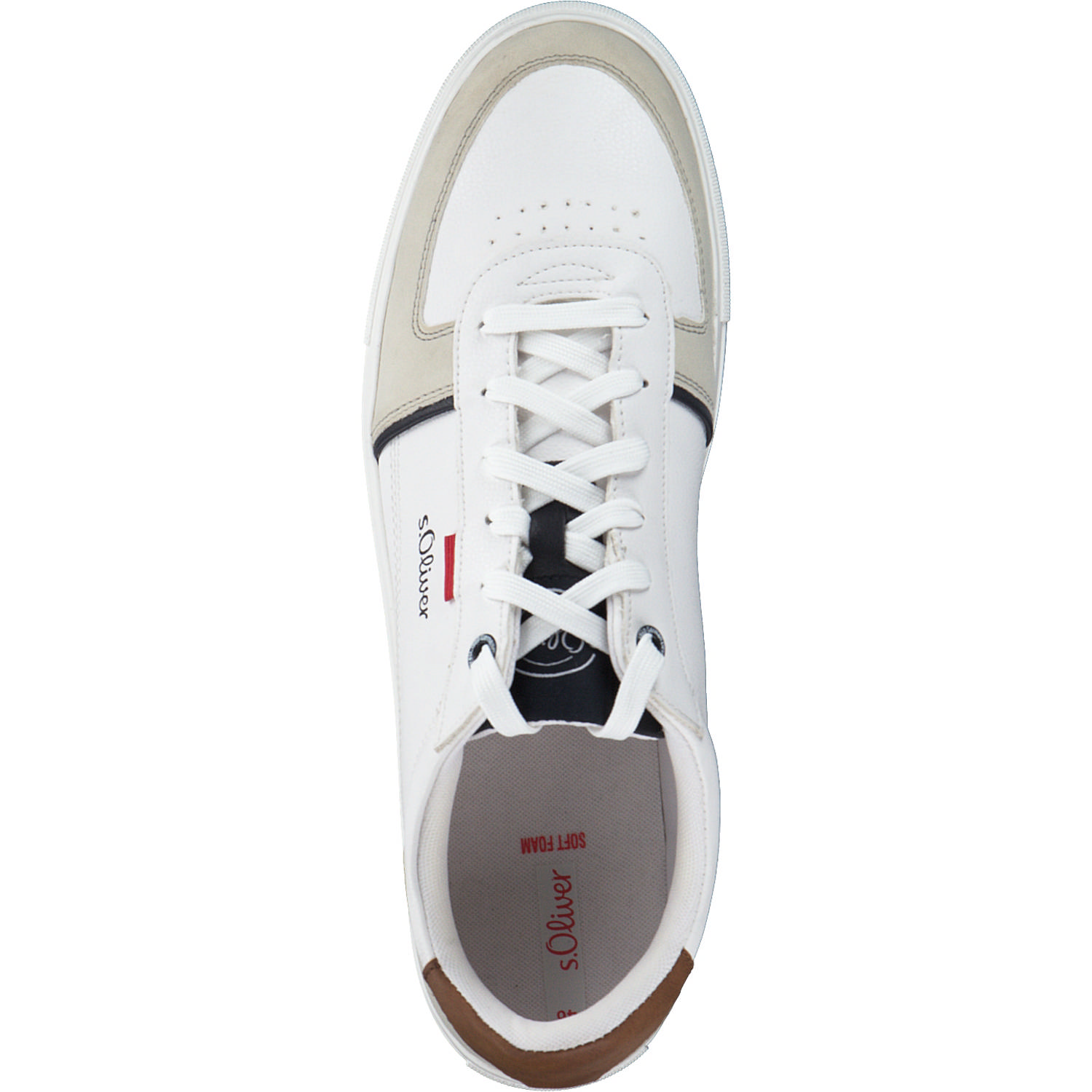 s. Oliver 13621, Sportliche Halbschuhe, Herren, WHITE COMB.