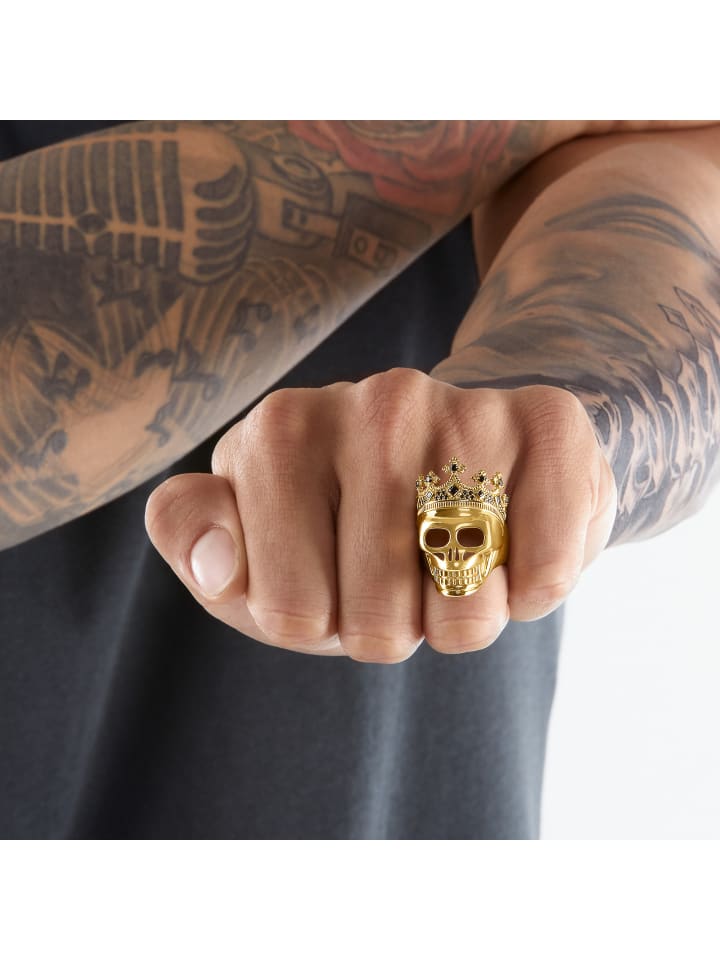 Thomas Sabo Ring in gold, schwarz günstig kaufen