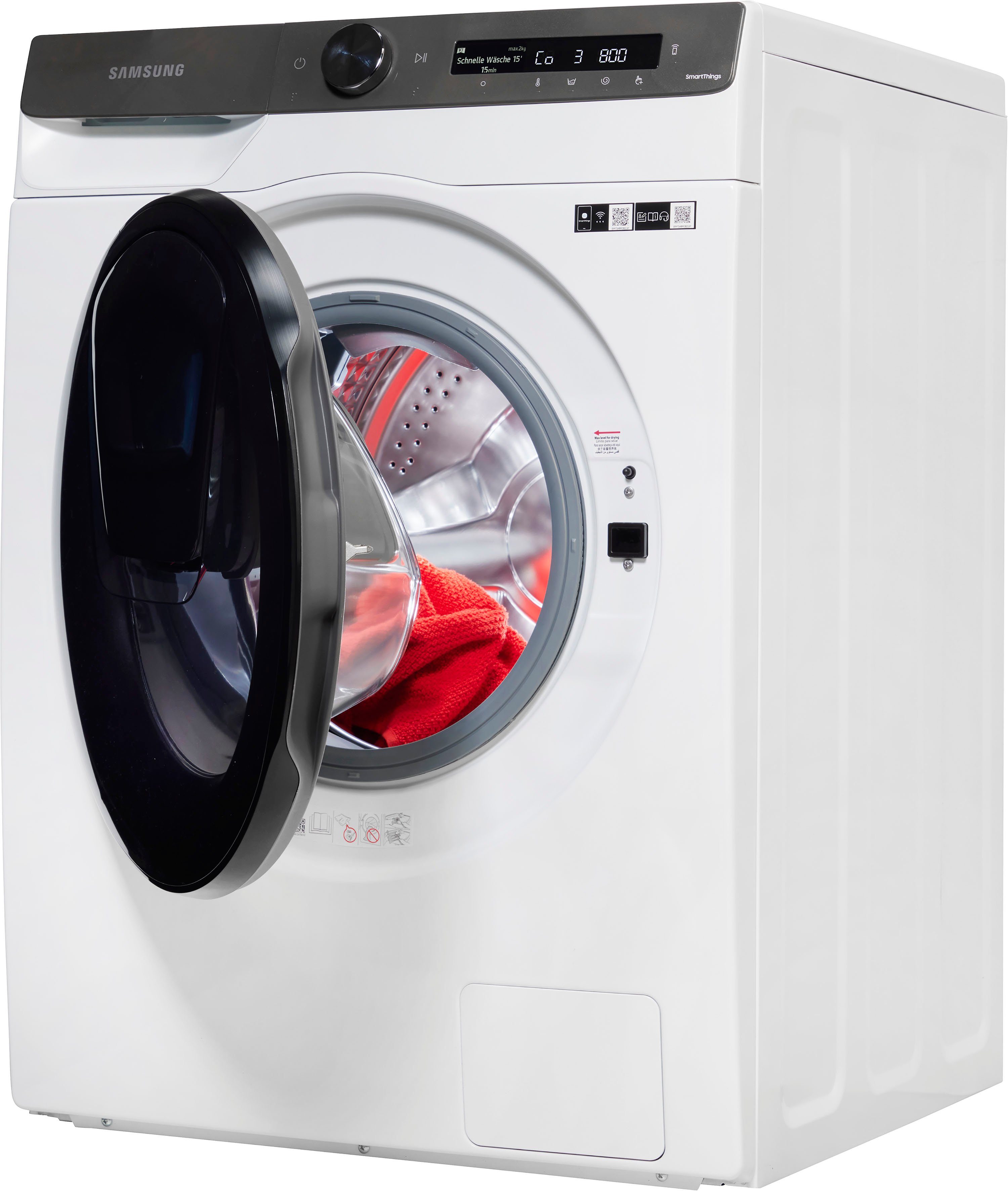Samsung Waschtrockner WD80T554ABT, 8 kg, 5 kg, 1400 U/min, AddWash