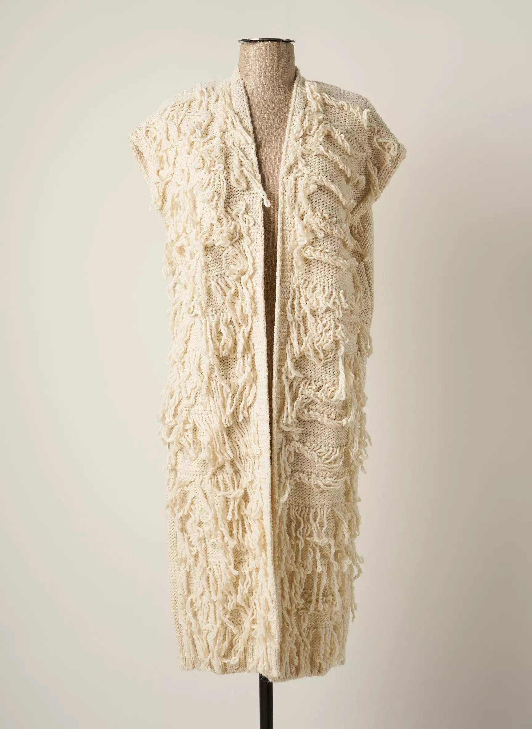 Edas Gilets Manches Courtes Femme couleur beige