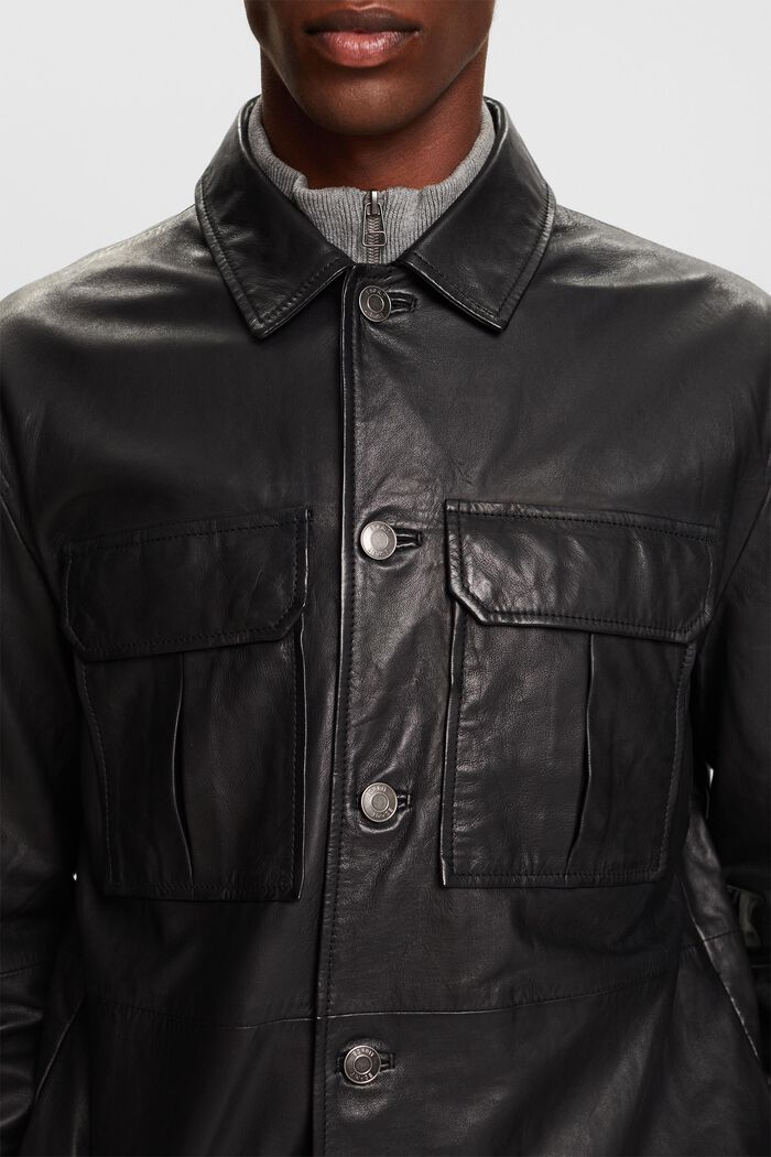 Hemdjacke aus Leder