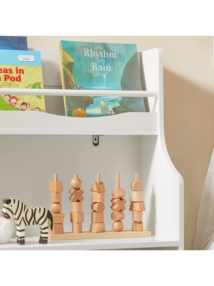 SoBuy Bücherregal in Weiß - (B)90 x (H)95 x (T)30cm günstig kaufen onesize