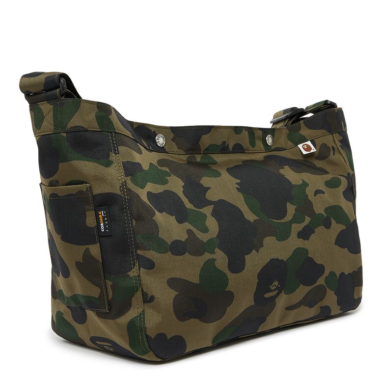 A Bathing Ape 1st Camo Cordura Shoulder Bag green
