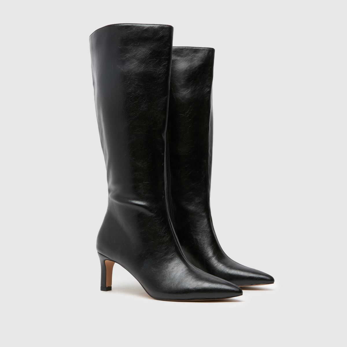 Schuh Dottie térdig érő csizma fekete színben