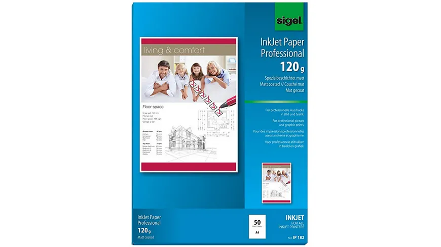 sigel Inkjet-Papier IP182 A4 50Blatt