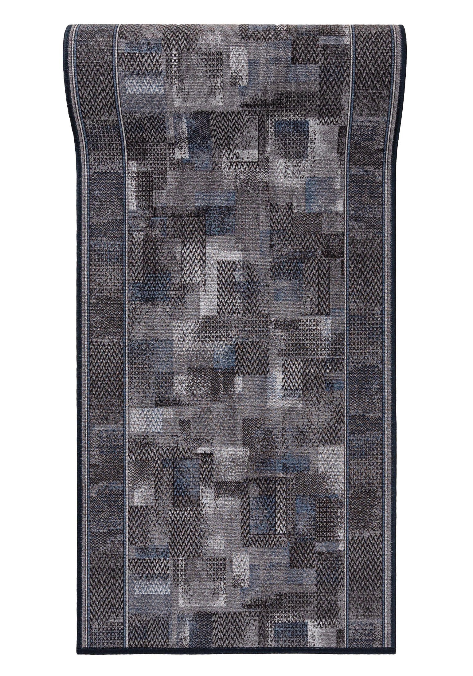 Läufer Läufer Teppichläufer Brücke - Vorzimmer Küche - Grau, Mazovia, 80 x 100 cm, Kurzflor, Rutschfest, Meterware, Verschiedene Größen