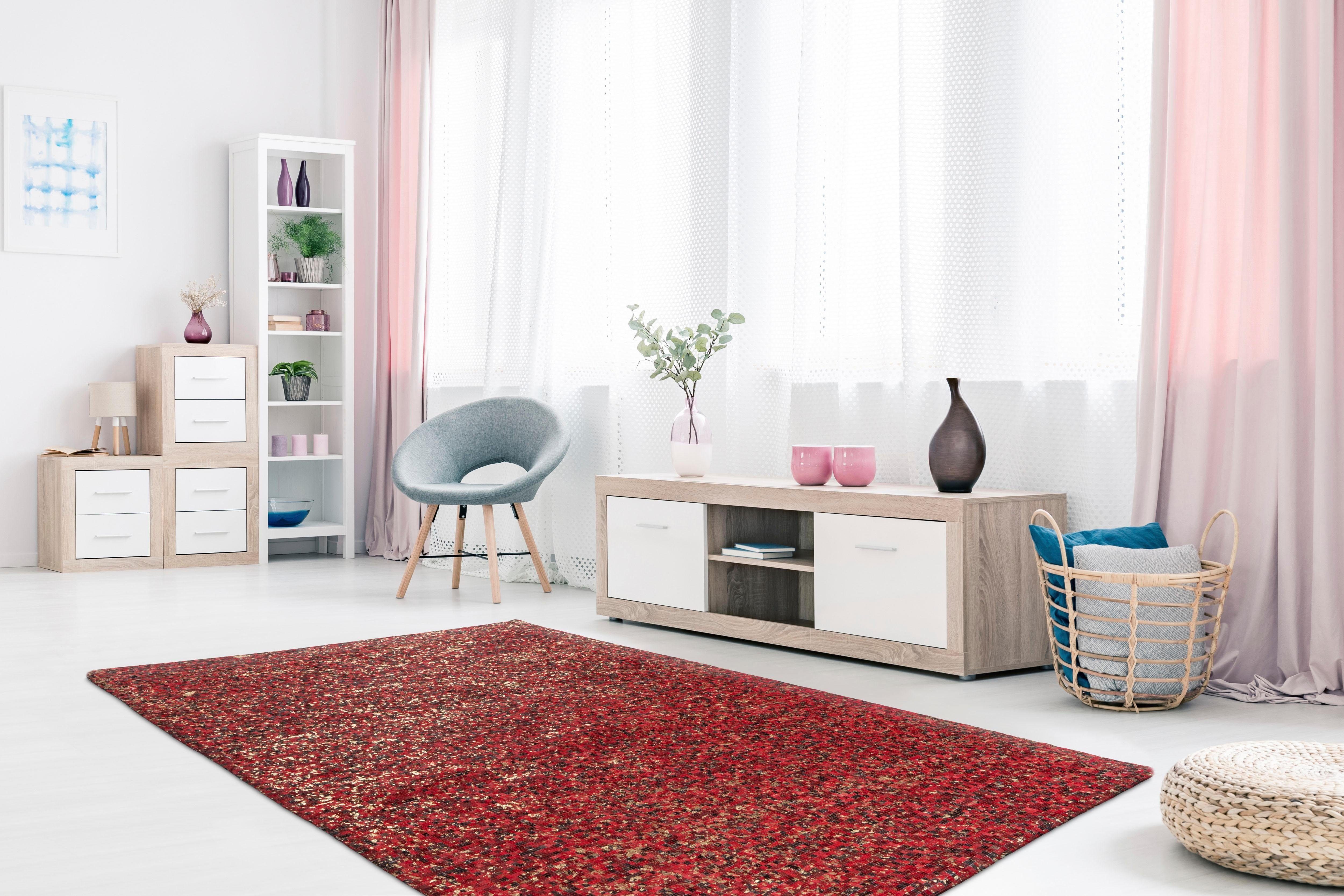 Lederteppich Ella, INOSIGN, rechteckig, Höhe: 5 mm, Wohnzimmer