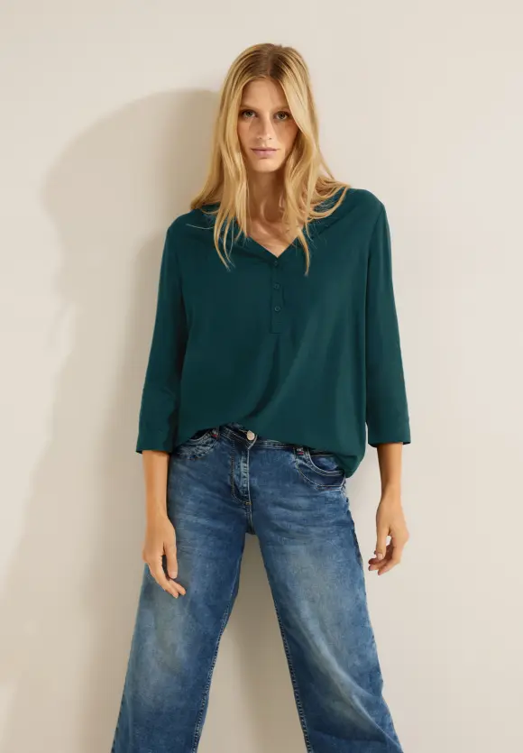 CECIL Viskose Bluse in Unifarbe