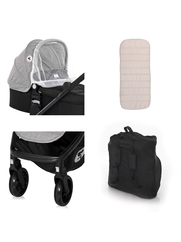 Lorelli Kombikinderwagen 2 in 1 Patrizia in schwarz günstig kaufen onesize