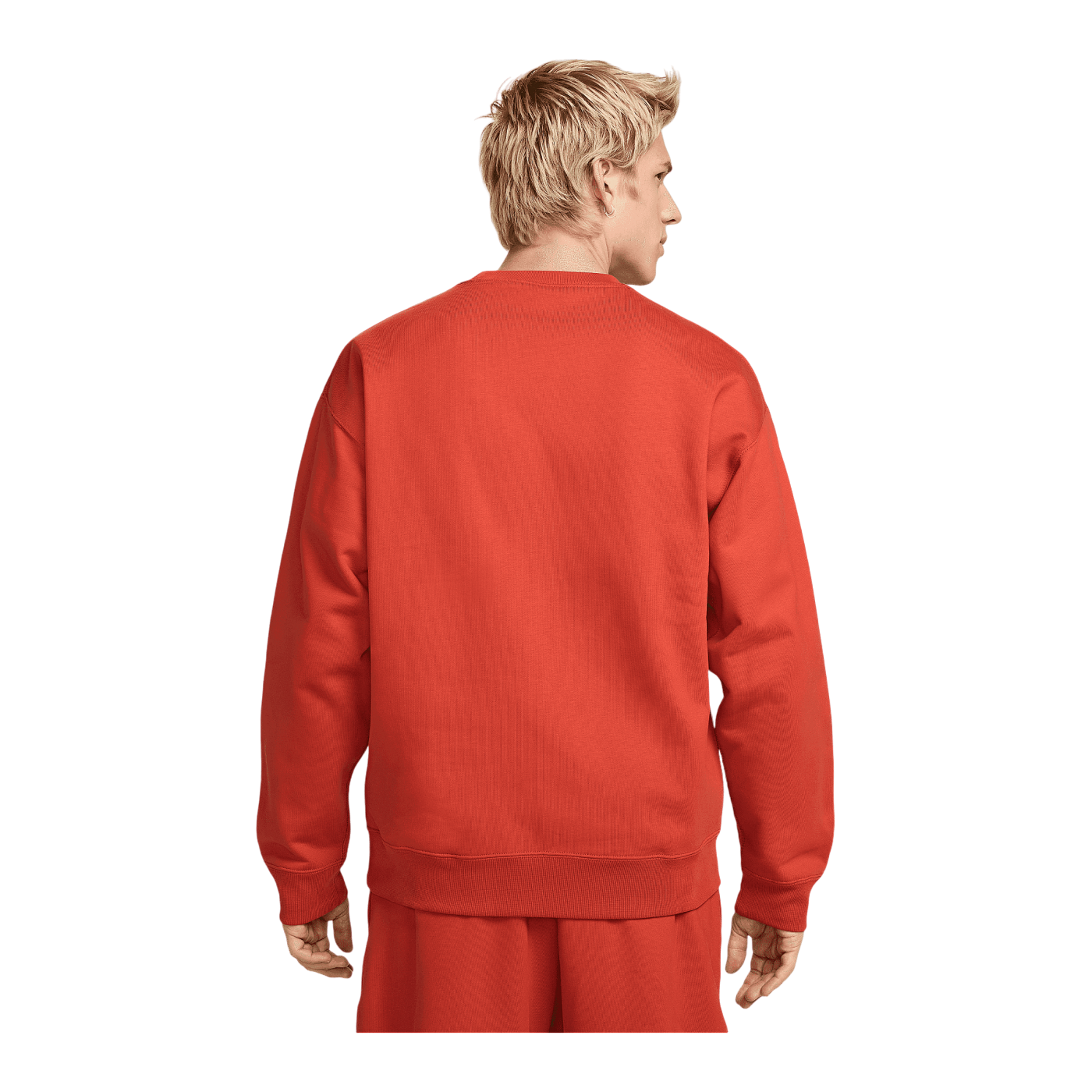 Nike Fleece Solo Swoosh Crew Sweatshirt Rot F626