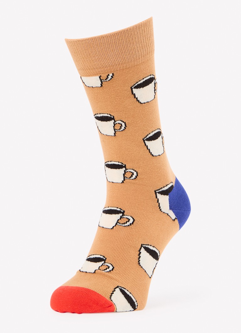 Happy Socks -ateria-sukat painatuksella 4 sukan lahjapakkauksessa