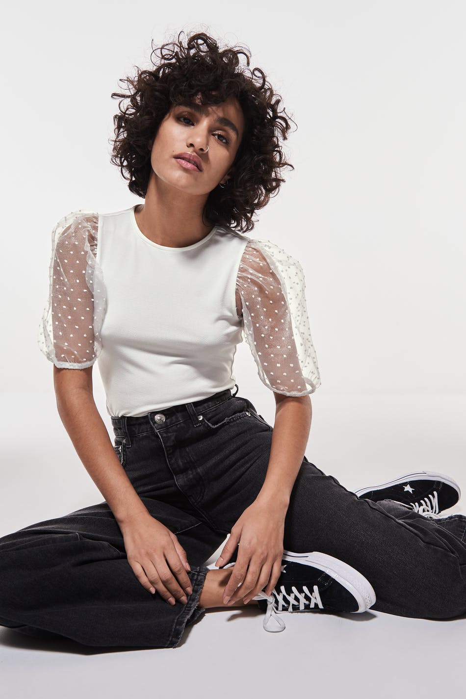 Pia organza top