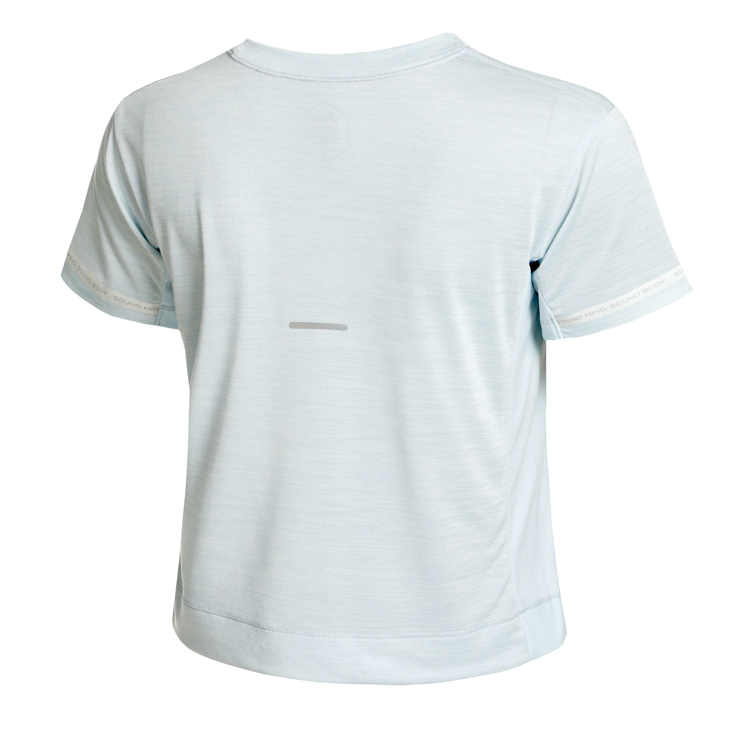 Race Crop Laufshirt Damen - Hellblau