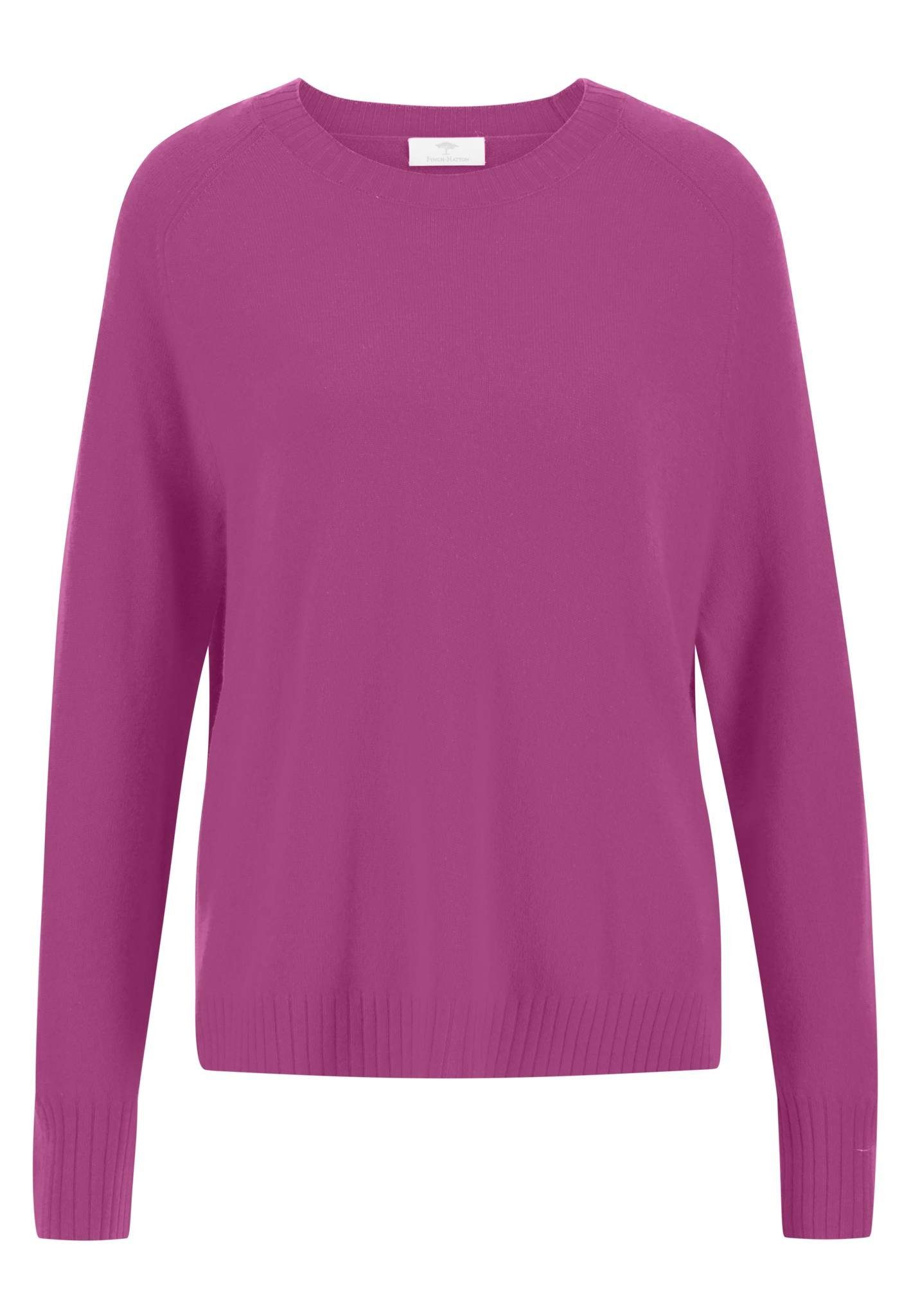 FYNCH-HATTON Strickpullover mit auffälligem Ärmel- und Saumabschluss