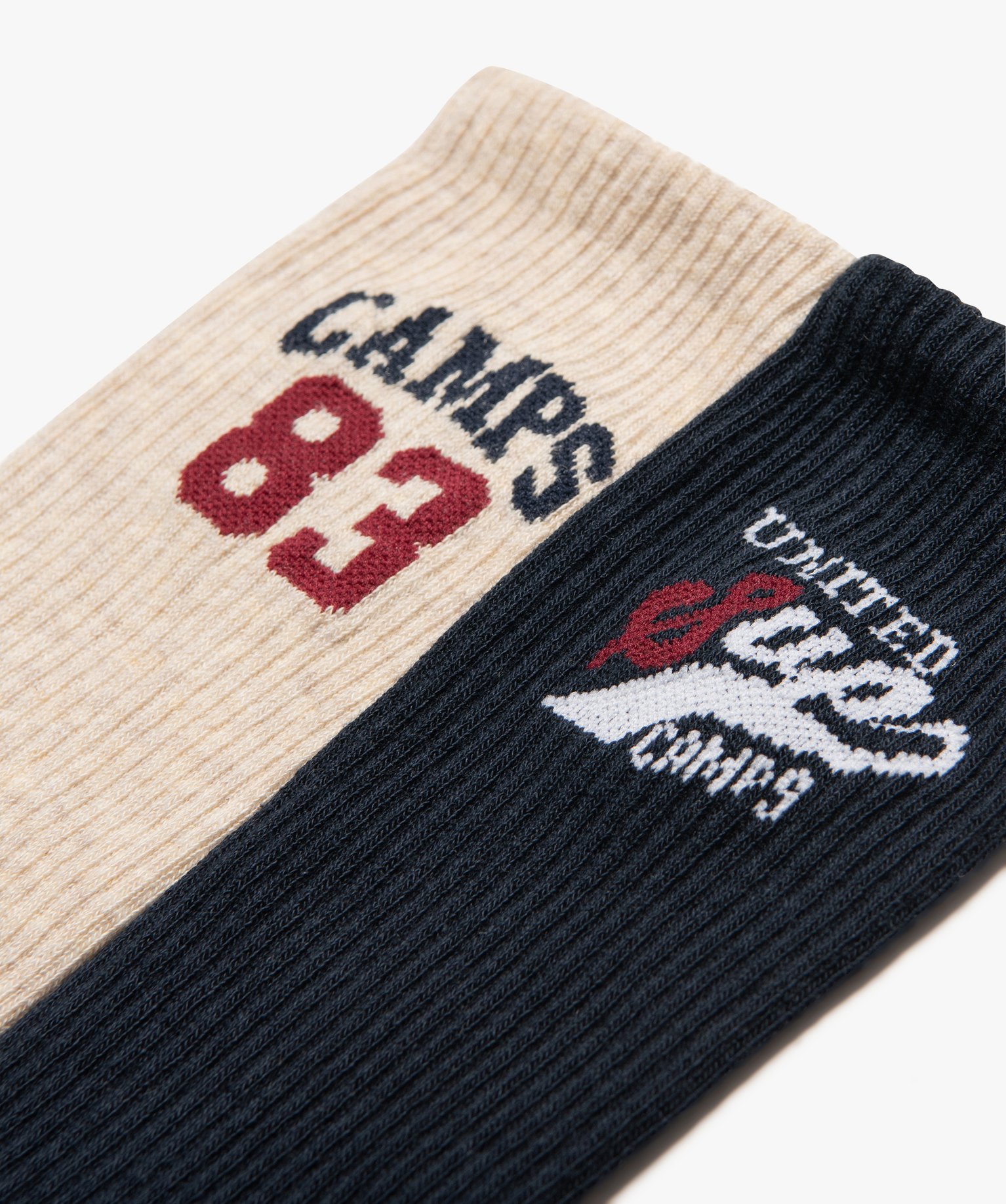 Chaussettes tige haute ctelée homme (lot de 2) - Camps Un... beige | GEMO