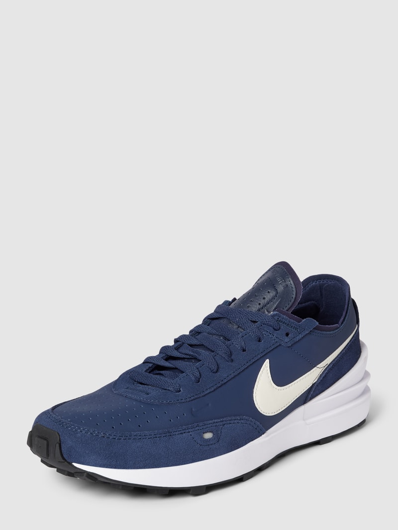 Sneaker mit Label-Detail Modell 'Waffle One' in marineblau