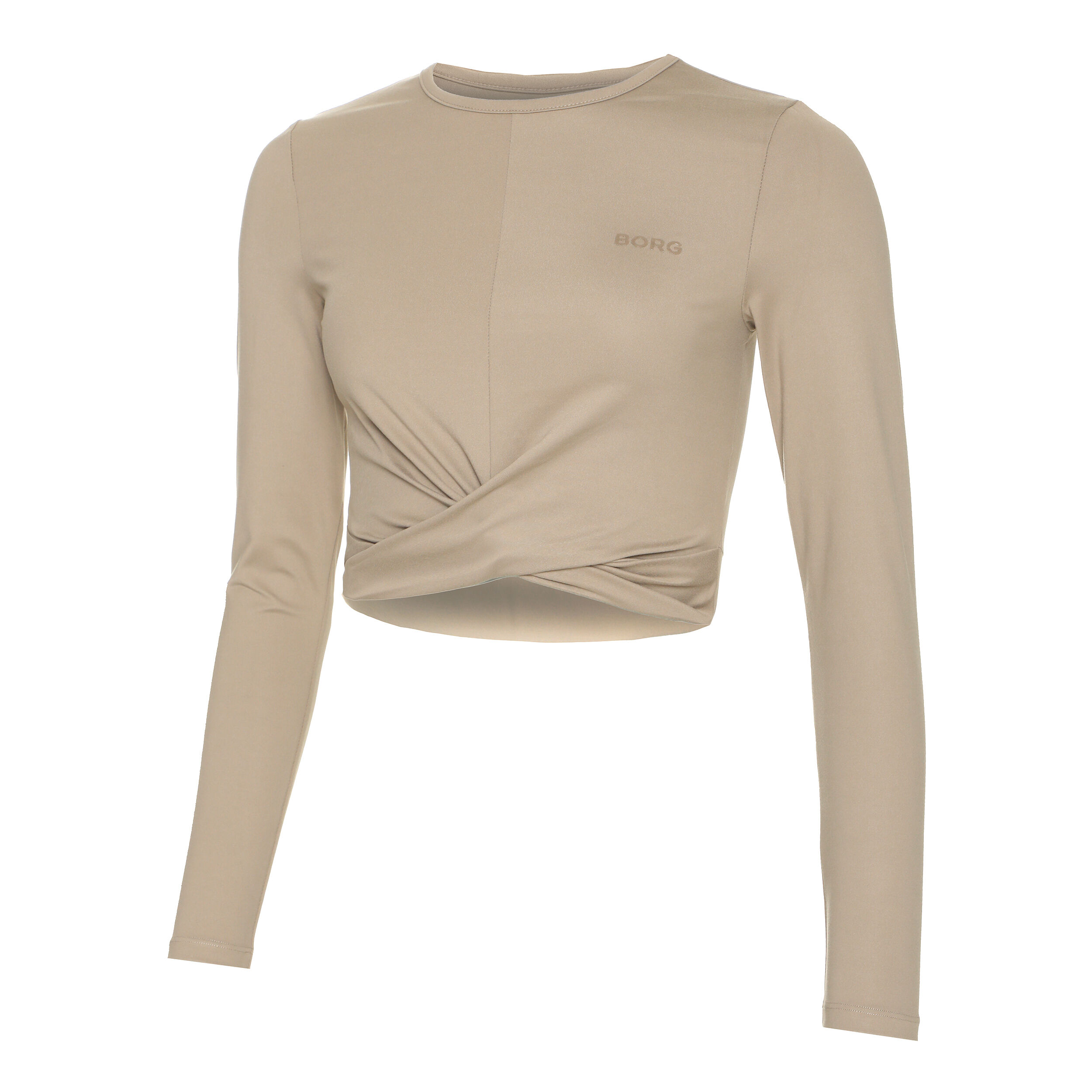 Borg Cross Longsleeve Damen - Beige
