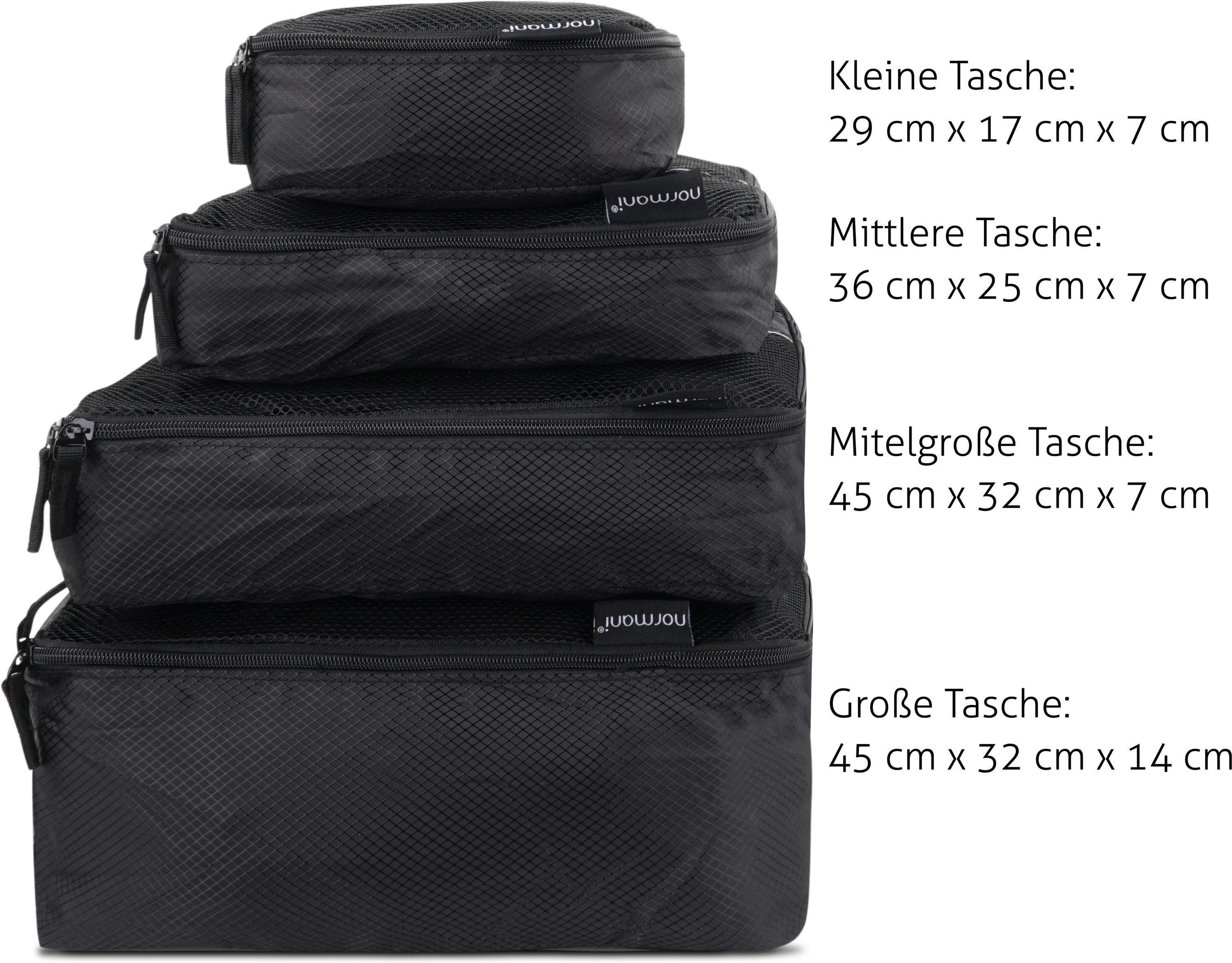 normani Kleidersack Kleidertaschen-Set mit Waschbeutel Tunja (Set, 5 St) 5 Packtaschen in verschiedenen Größen