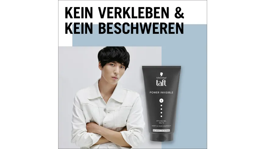 TAFT Styling Gel Power Invisible 150 ml Haltegrad 5 - sehr starker Halt 150 ml