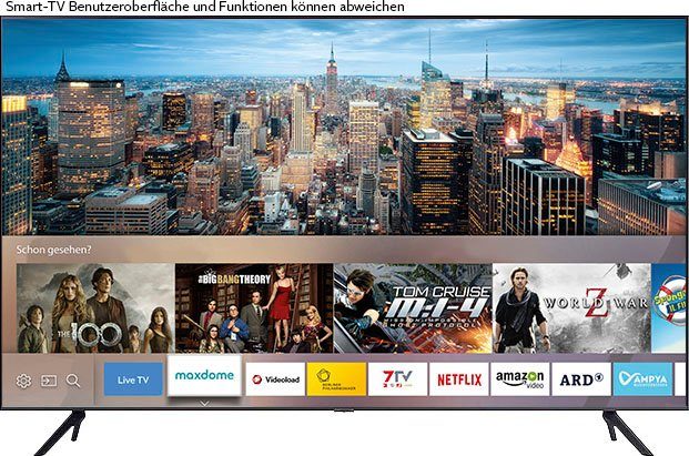 Samsung GU43AU7199U LED-Fernseher (108 cm/43 Zoll, 4K Ultra HD, Smart-TV, HDR,Crystal Prozessor 4K,Q-Symphony,Contrast Enhancer)